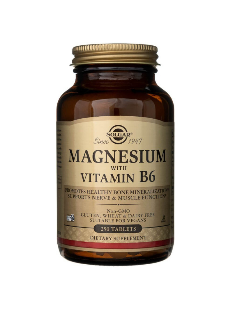 Solgar Magnesium s vitamínom B6 - 250 tabliet