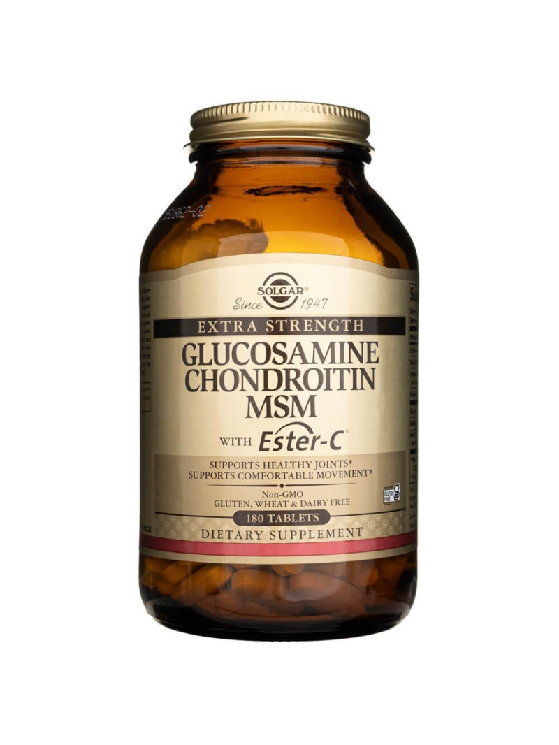 Solgar Glukosamín Chondroitín MSM s Ester-C® - 180 tabliet
