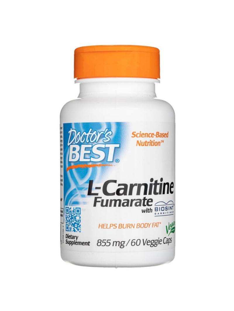 Doctor's Best L-karnitín fumarát s karnitínmi Biosint 855 mg - 60 kapsúl
