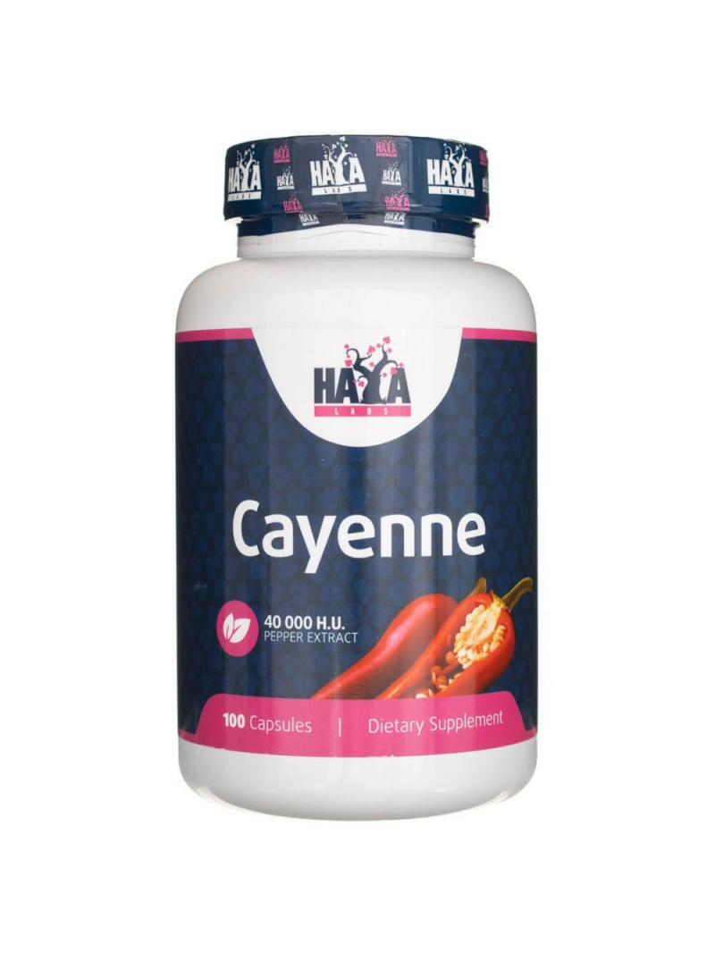 Haya Labs Cayenne (kajenské korenie) - 100 kapsúl