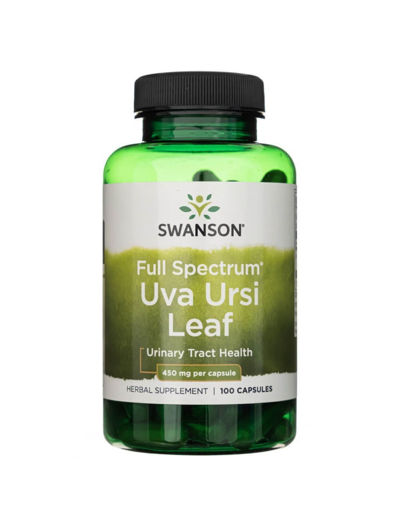 Swanson Bearberry (Uva Ursi Leaf) 450 mg - 100 kapsúl