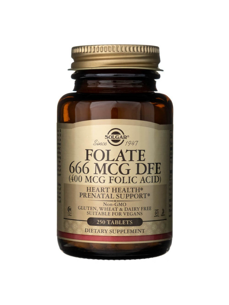 Solgar Folates 400 mcg (kyselina listová) – 250 tabliet