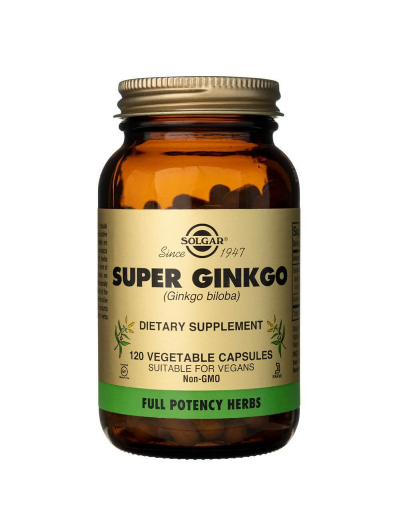 Solgar Super Ginkgo (Ginkgo biloba) - 120 kapsúl