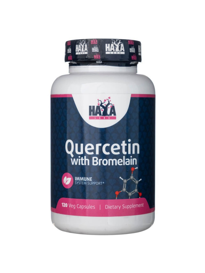 Haya Labs Quercetin with Bromelain - 120 kapsúl
