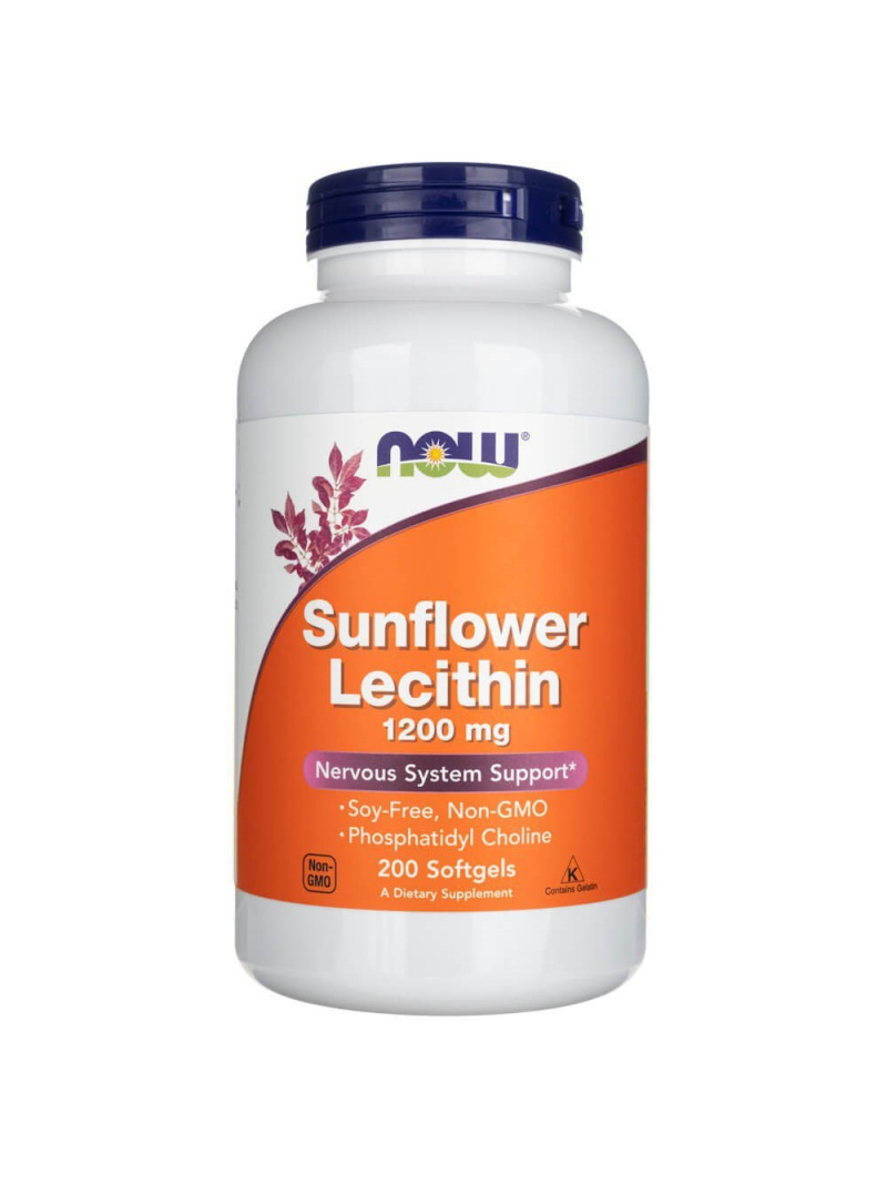 NOW-Slnečnicový lecitín 1200 mg 200 sfg