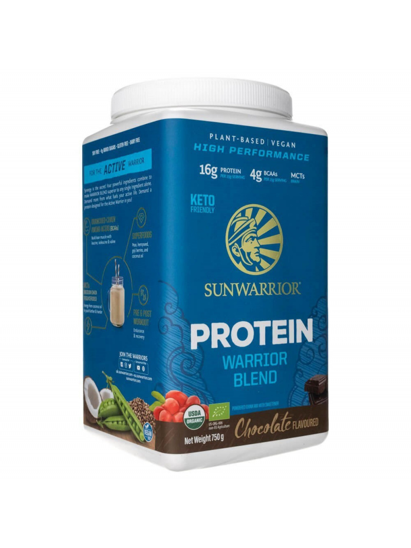 Doctor's Best0 Organic Warrior Blend čokoládový proteín - 750 g