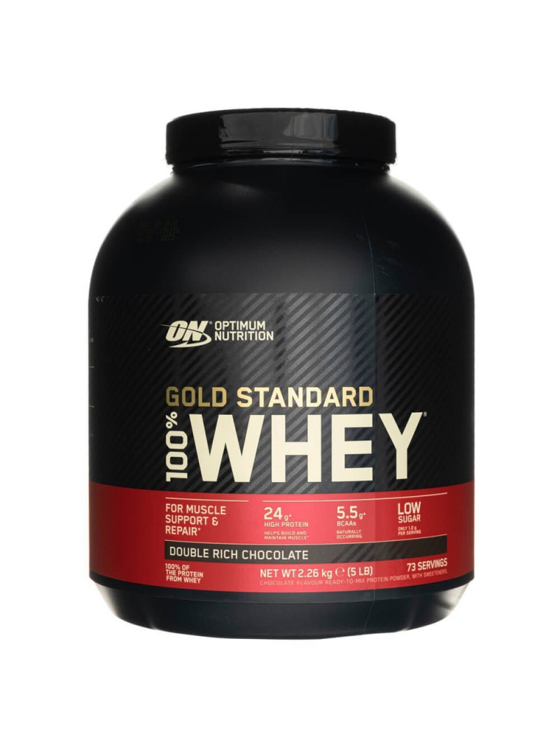 Optimum Nutrition Gold Standard 100% Whey Protein dvojitá čokoláda - 2260 g
