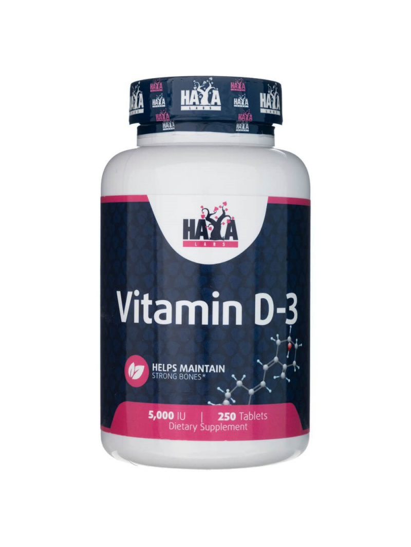Haya Labs Vitamín D3 5000 IU - 250 tabliet
