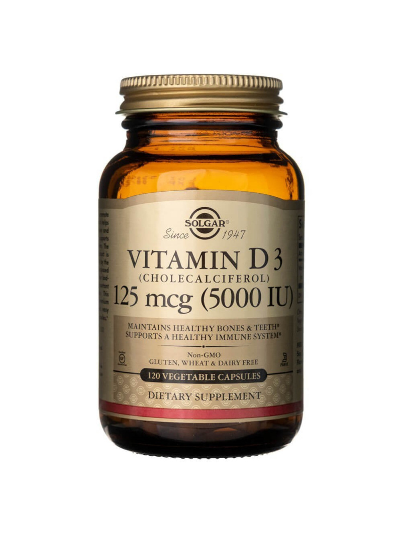 Solgar Vitamín D3 (5000 IU) 125 mcg – 120 kapsúl
