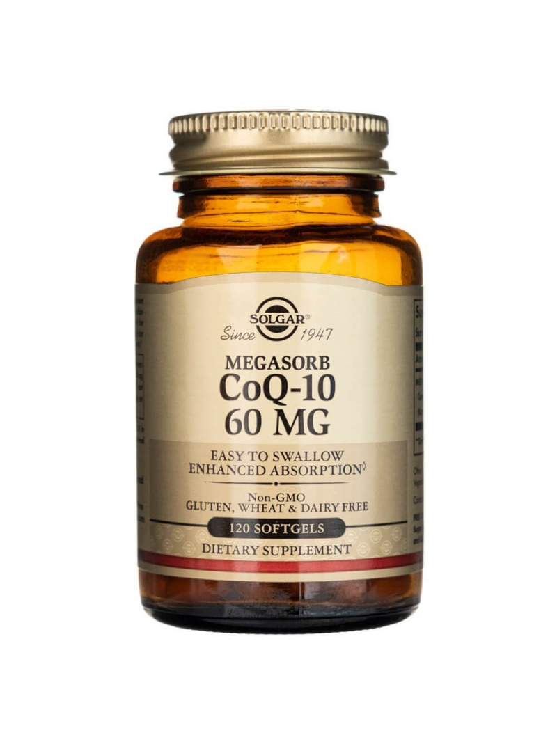 Solgar Megasorb Koenzým Q10 60 mg - 120 kapsúl