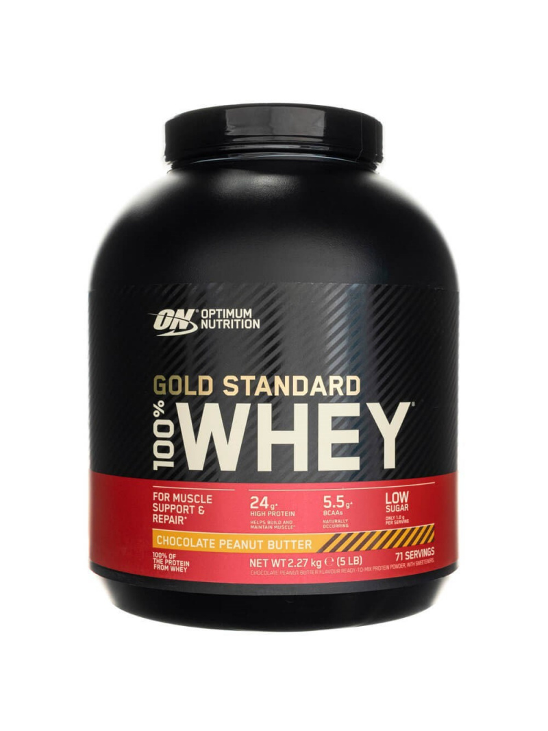 Optimum Nutrition Gold Standard 100% Whey Protein, čokoládové arašidové maslo - 2270 g