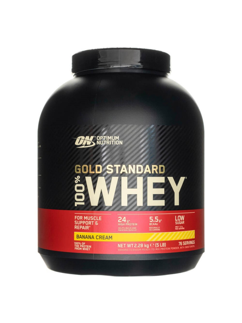 Optimum Nutrition Gold Standard 100% Whey Protein, banánový krém - 2280 g