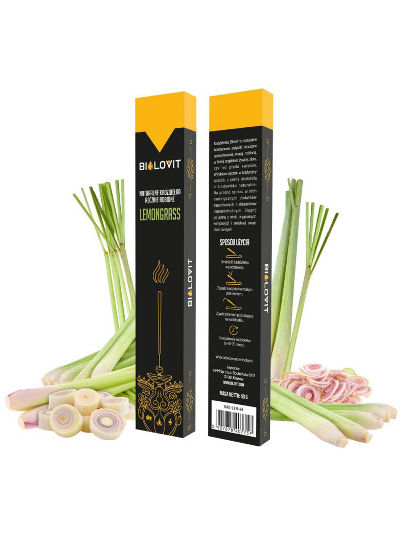 Vonné tyčinky Bilovit Natural Lemongrass - 40 g