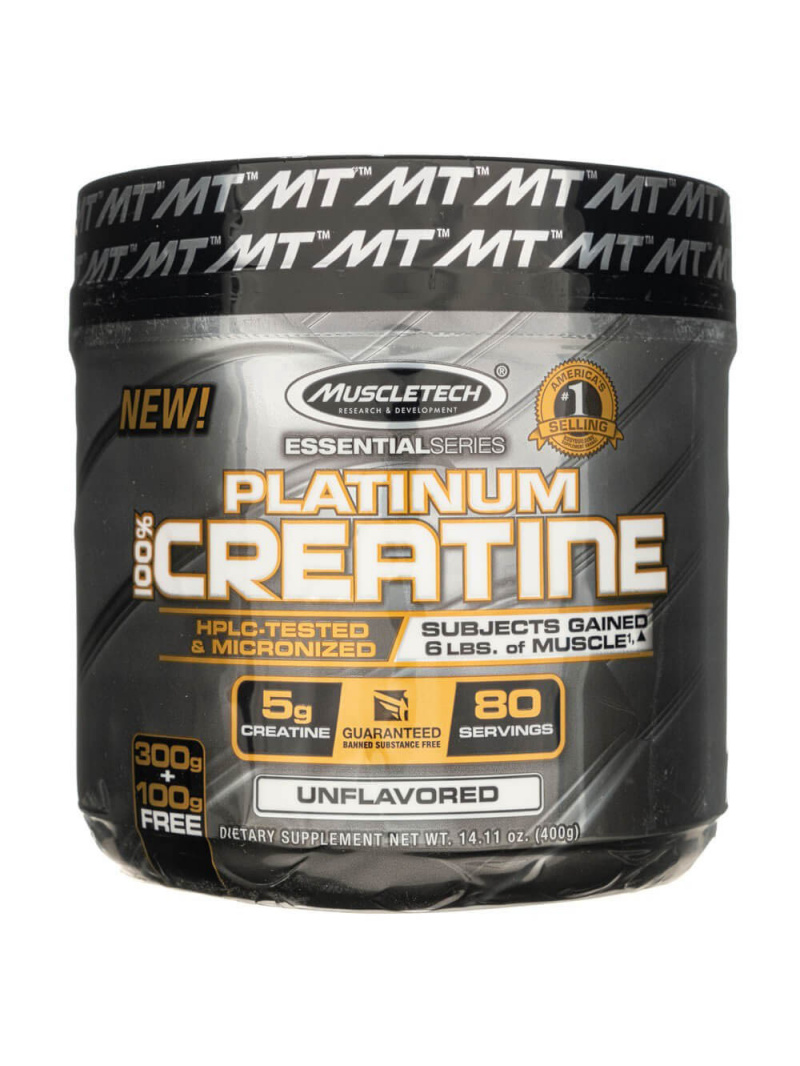 MuscleTech Mikronizovaný kreatín monohydrát - 400 g