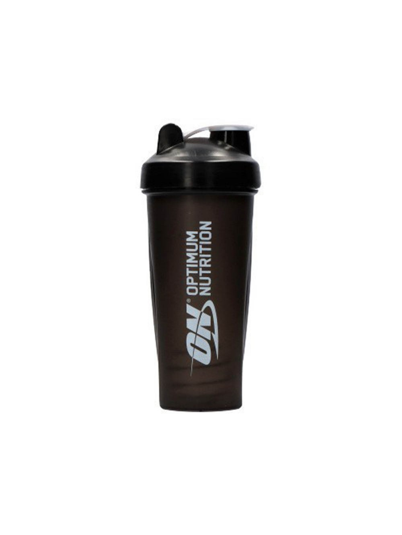 Šejker Optimum Nutrition so špirálou, čierny - 600 ml