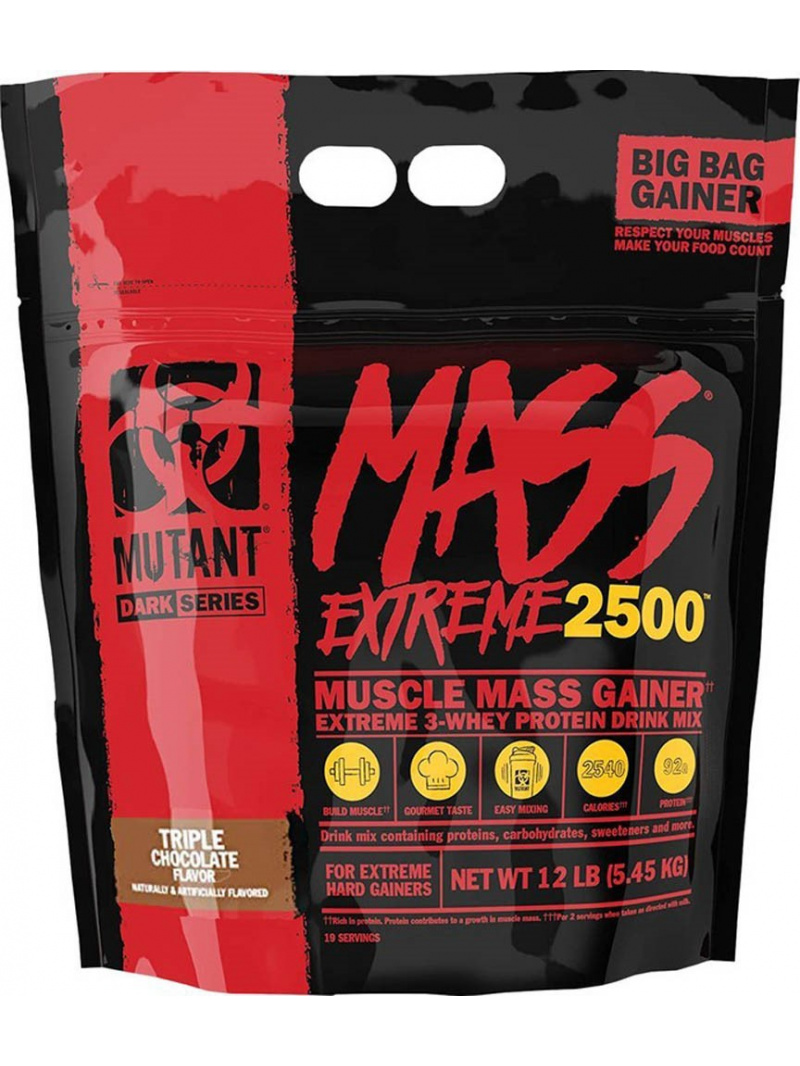 PVL Mutant Mass Extreme 2500 Gainer, trojitá čokoláda - 5450 g