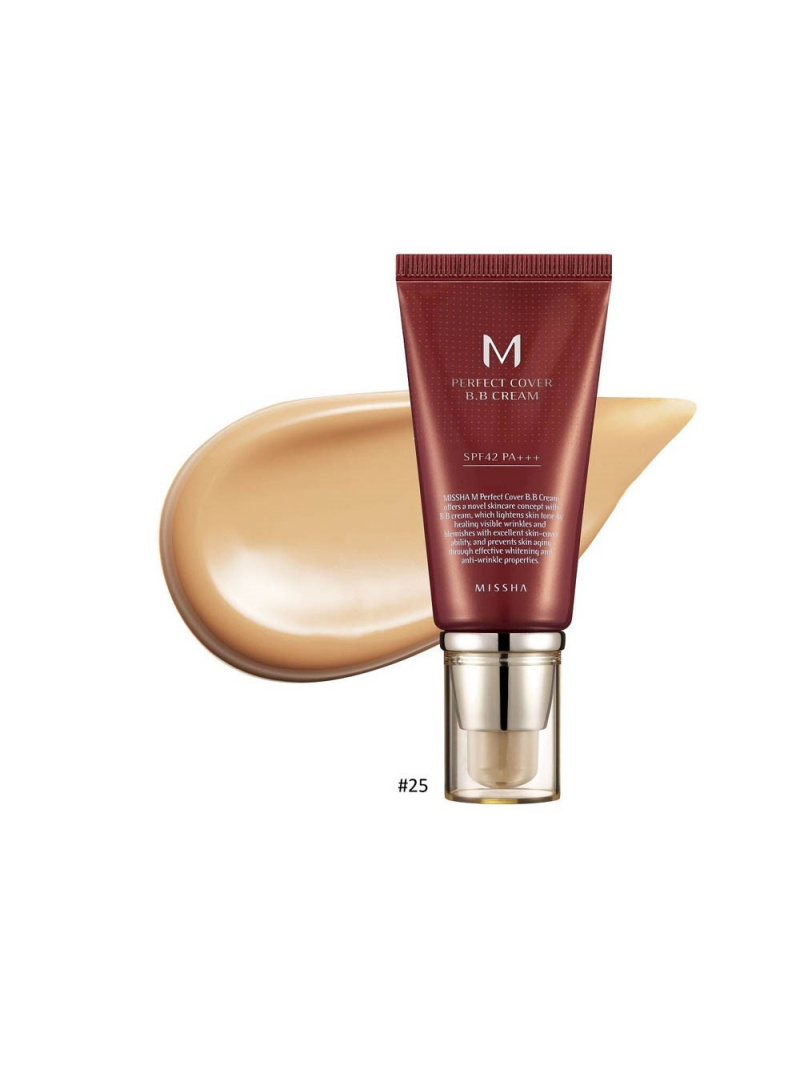 Missha M Perfect Cover BB Cream odtieň Warm Beige č.25 - 50 ml