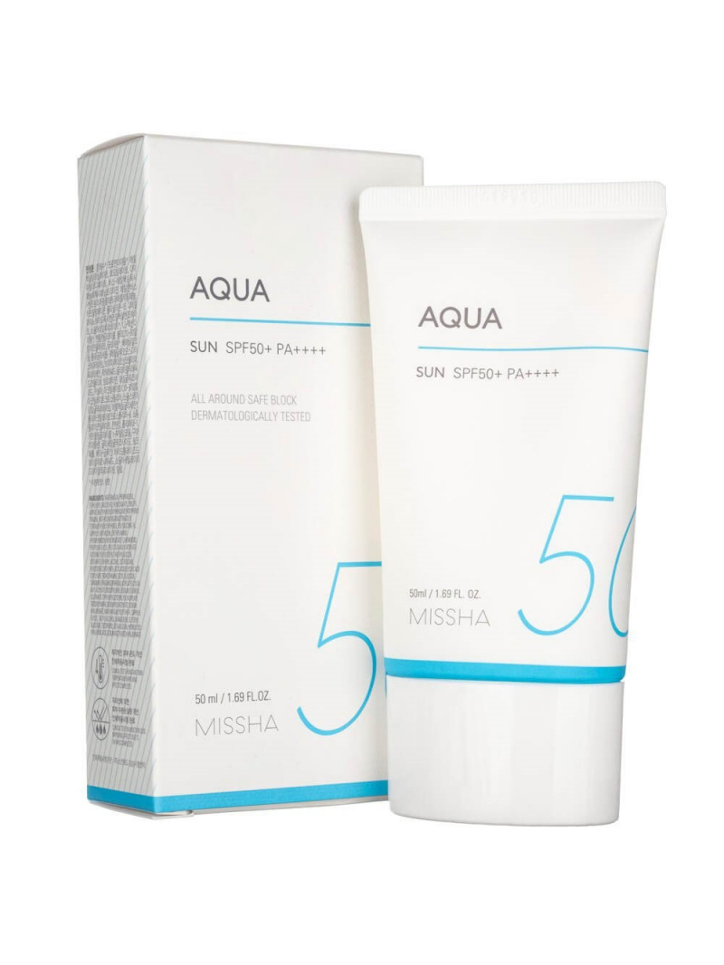 Missha All-Around Safe Block Aqua Sun opaľovací krém SPF50+/PA++++ - 50 ml