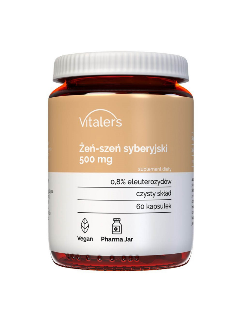 Haya Labs8 Sibírsky ženšen (Eleuthero) 500 mg – 60 kapsúl