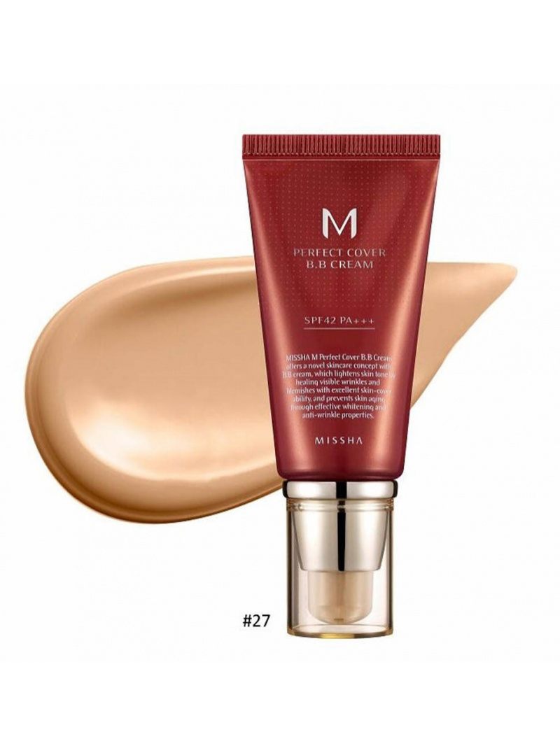 Missha M Perfect Cover BB Cream odtieň Honey Beige č.27 - 50 ml