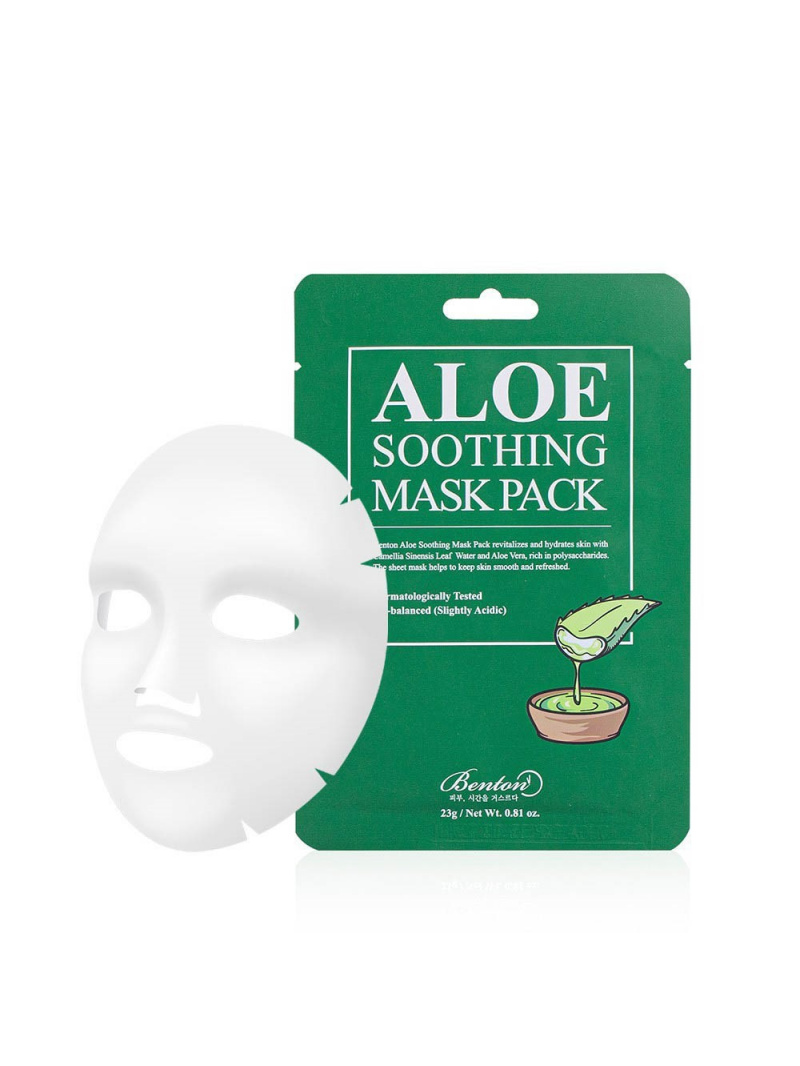 Green Pasture2 Plechové masky s aloe Aloe Soothing Mask - 1 kus