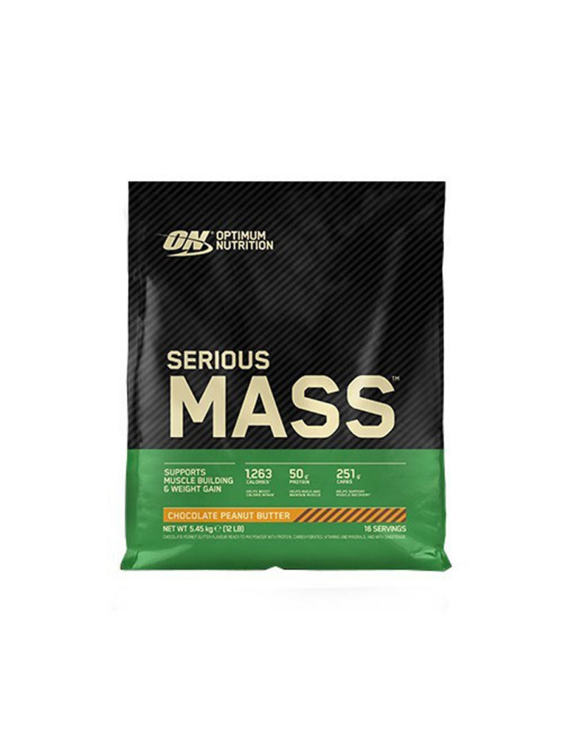 Optimum Nutrition Serious Mass, čokoládové arašidové maslo - 5450 g