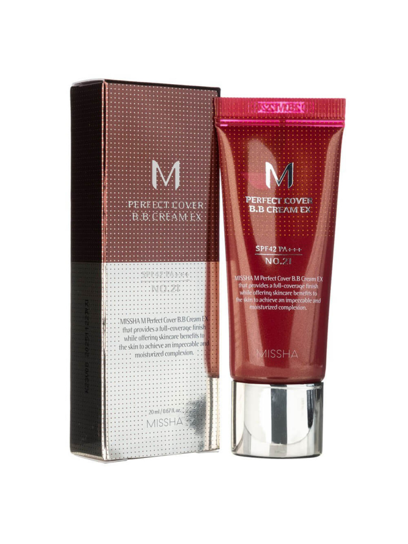 Missha M Perfect Cover BB Cream odtieň Light Beige No 21 - 20 ml