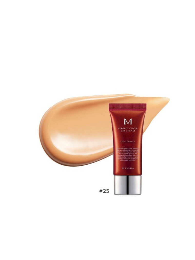 Missha M Perfect Cover BB Cream odtieň Warm Beige č.25 - 20 ml