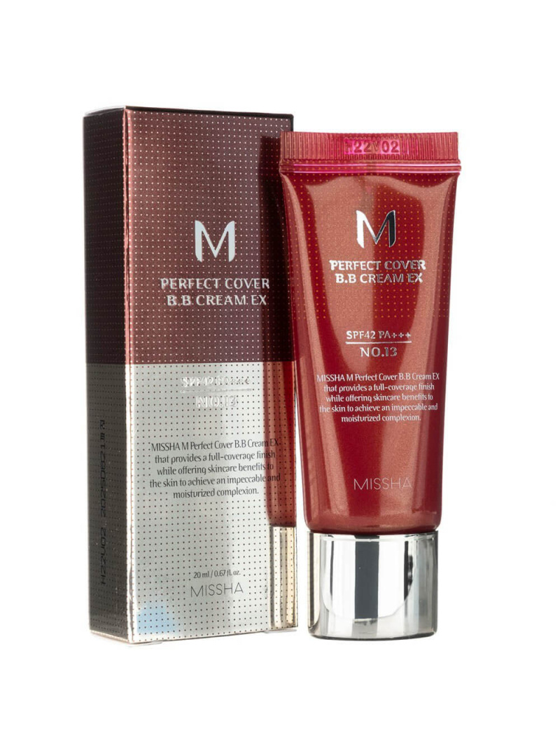 Missha M Perfect Cover BB Cream odtieň Bright Beige No 13 - 20 ml