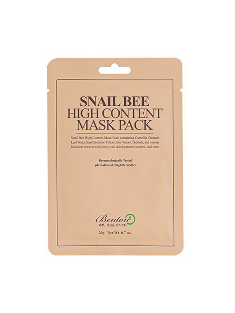 Green Pasture2 Snail Bee High Content listová maska - 1 kus