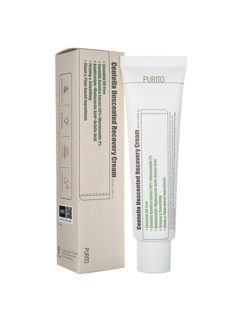 Purito Centella regeneračný krém bez vône - 50 ml