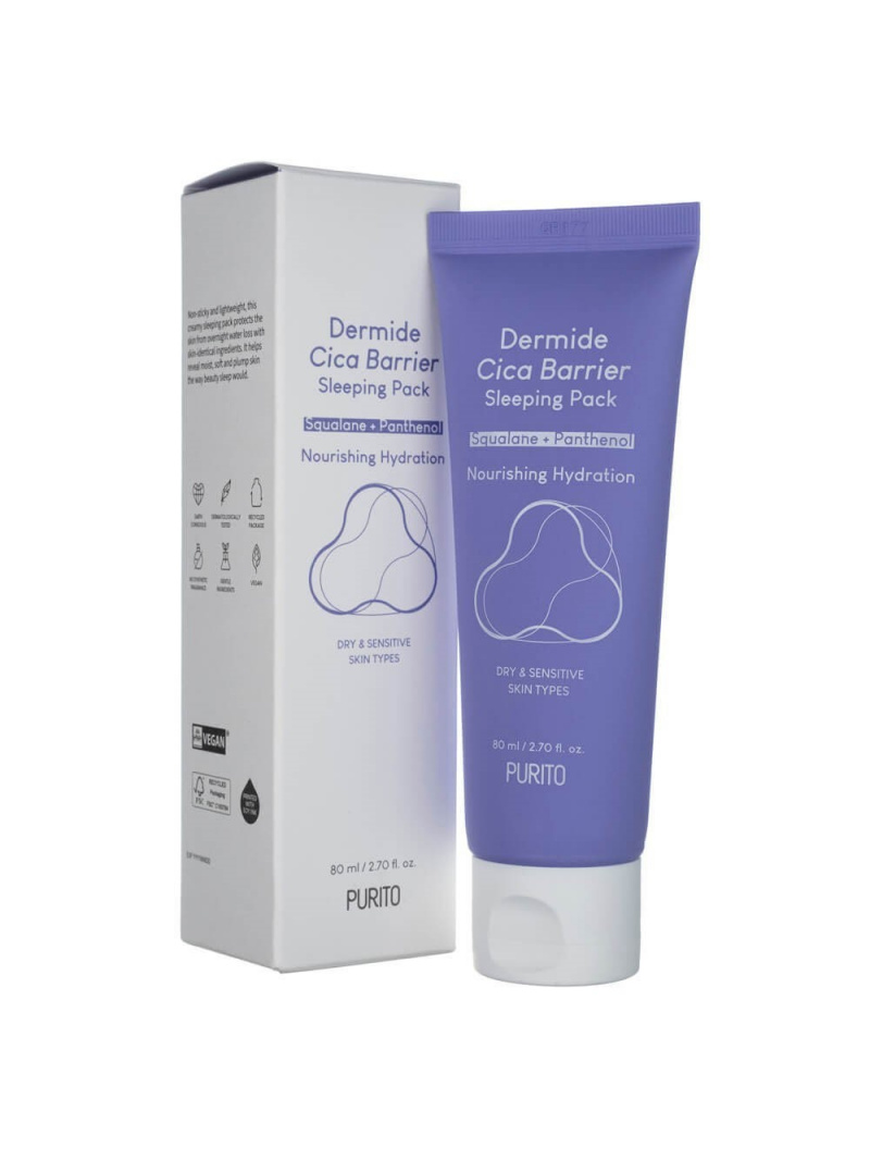 Purito Dermide Cica Barrier regeneračný nočný krém - 80 ml