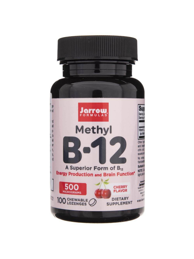 Jarrow Formulas Metyl B12 (metylkobalamín) 500 mcg - 100 pastiliek