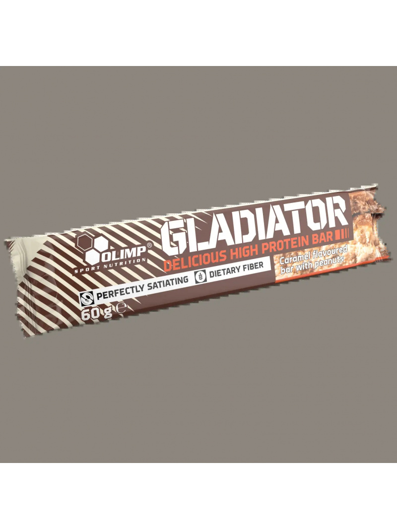OLIMP Gladiator High Protein Bar - Protein Bar - Caramel