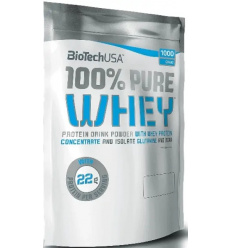 BioTech 100% čistá srvátka (srvátkový proteín + aminokyseliny) 1000 g banán