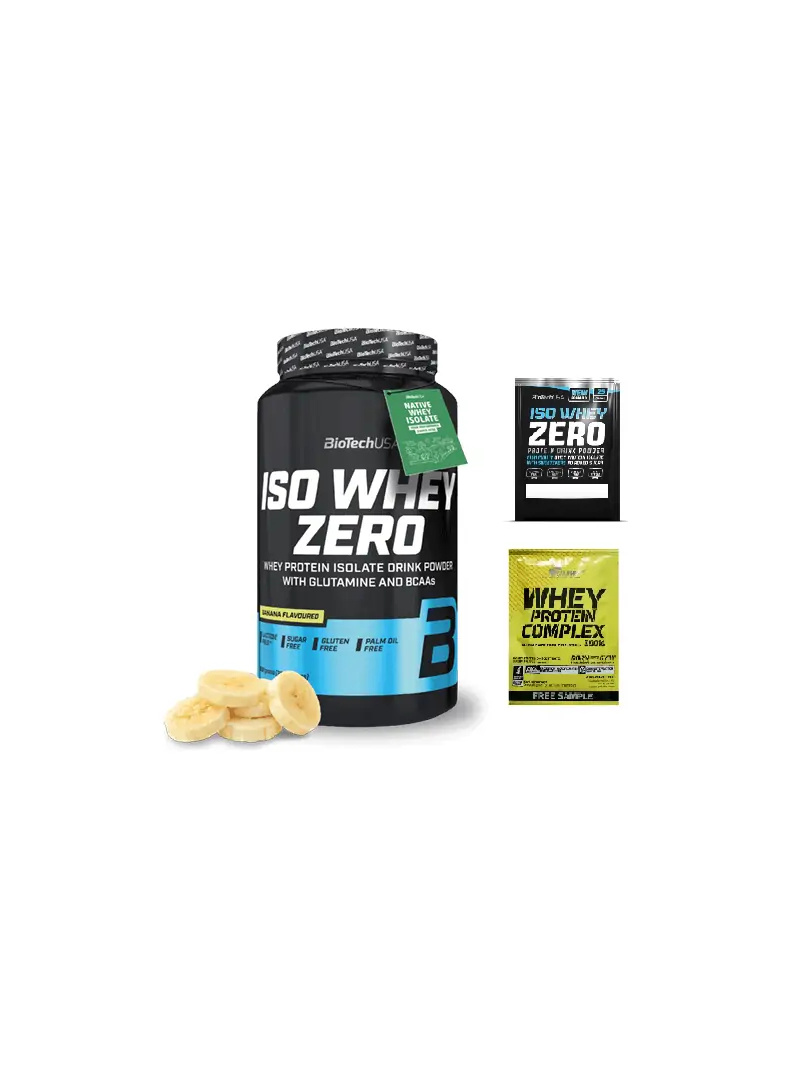 Biotech Iso Whey Zero bez laktózy (srvátkový proteínový izolát) 908 g čerešňový banán