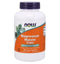 NOW FOODS Magnesium Malate Caps (Magnesium Malate) 180 vegetariánskych kapsúl