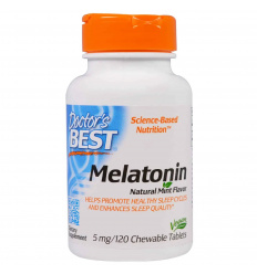 Doctor s Best Melatonin (Melatonin), 5 mg - 120 pastiliek