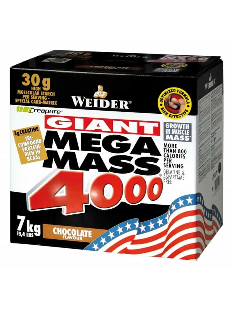 Weider Mega Mass 4000 7kg Brusnicový jogurt