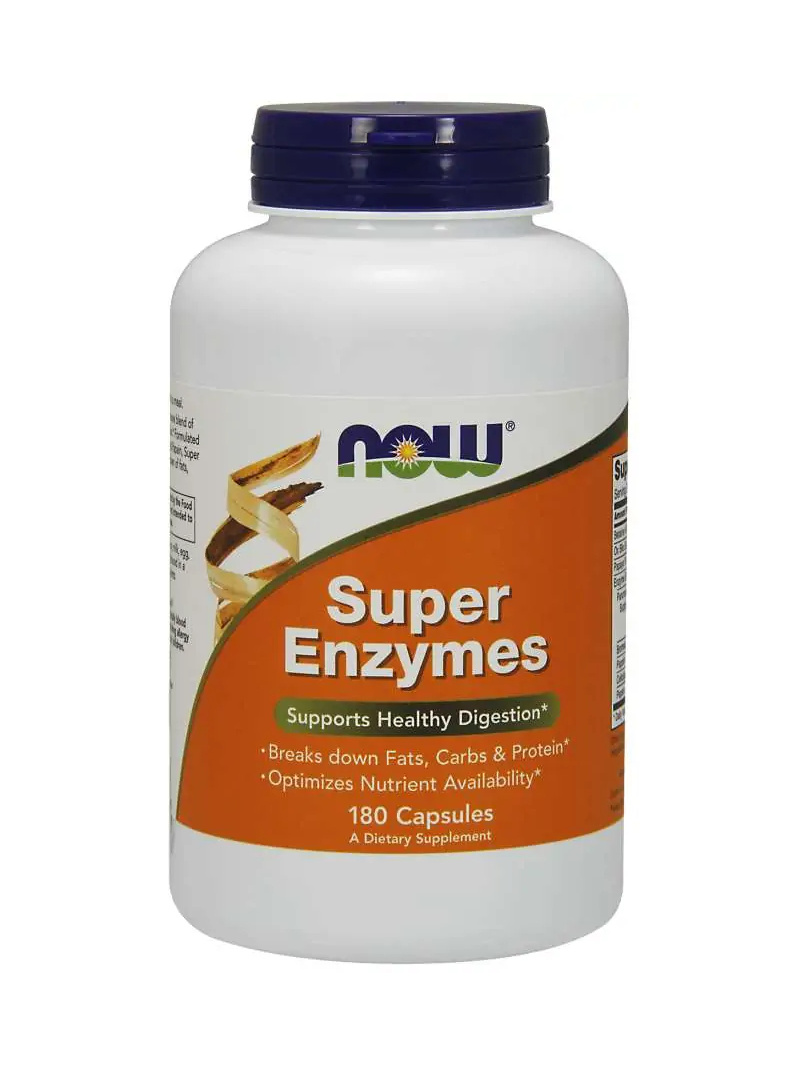 NOW FOODS Super Enzymes (Digestive Enzymes) - 180 kapsúl