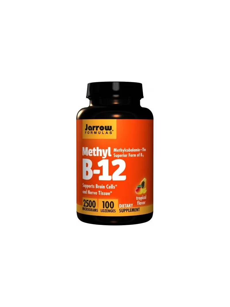 JARROW FORMULAS Methyl B12 (metylkobalamín) 2500 mcg - 100 pastiliek Tropical
