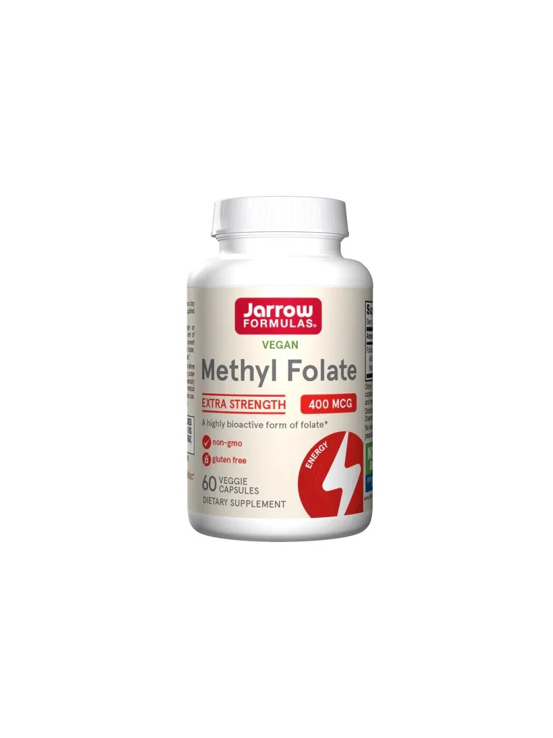 JARROW FORMULAS Metylfolát (metylovaná kyselina listová) 400 mcg - 60 vegánskych kapsúl