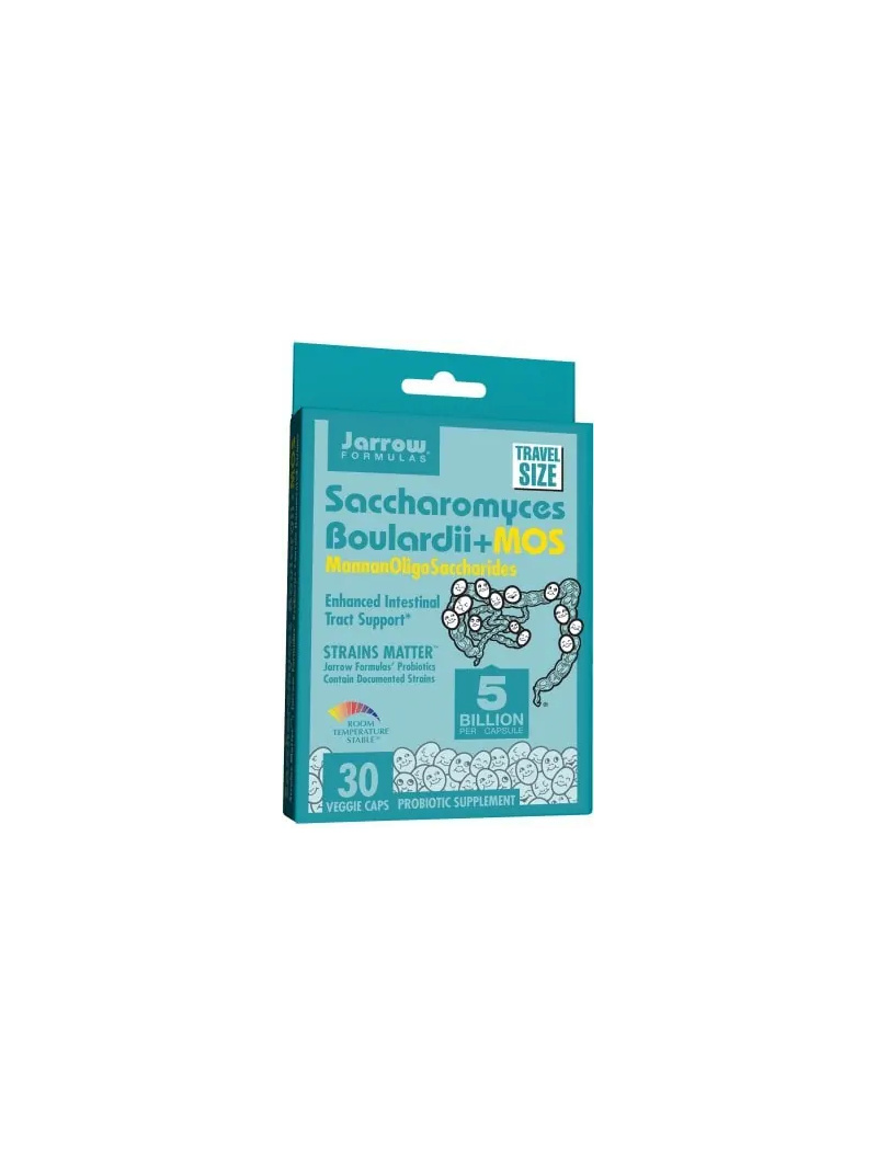 JARROW FORMULAS Saccharomyces Boulardii + MOS (probiotikum) - 30 vegetariánskych kapsúl
