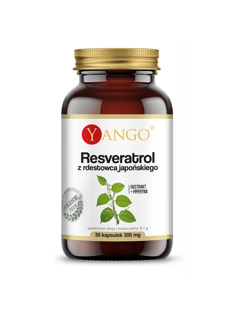 YANGO Resveratrol (Resveratrol) - 30 vegetariánskych kapsúl
