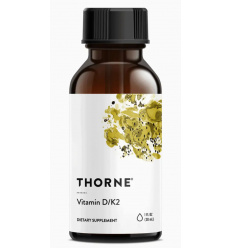THORNE Vitamín D3-K2 (vitamín D3K2) 1000 IU/200 mcg 30ml