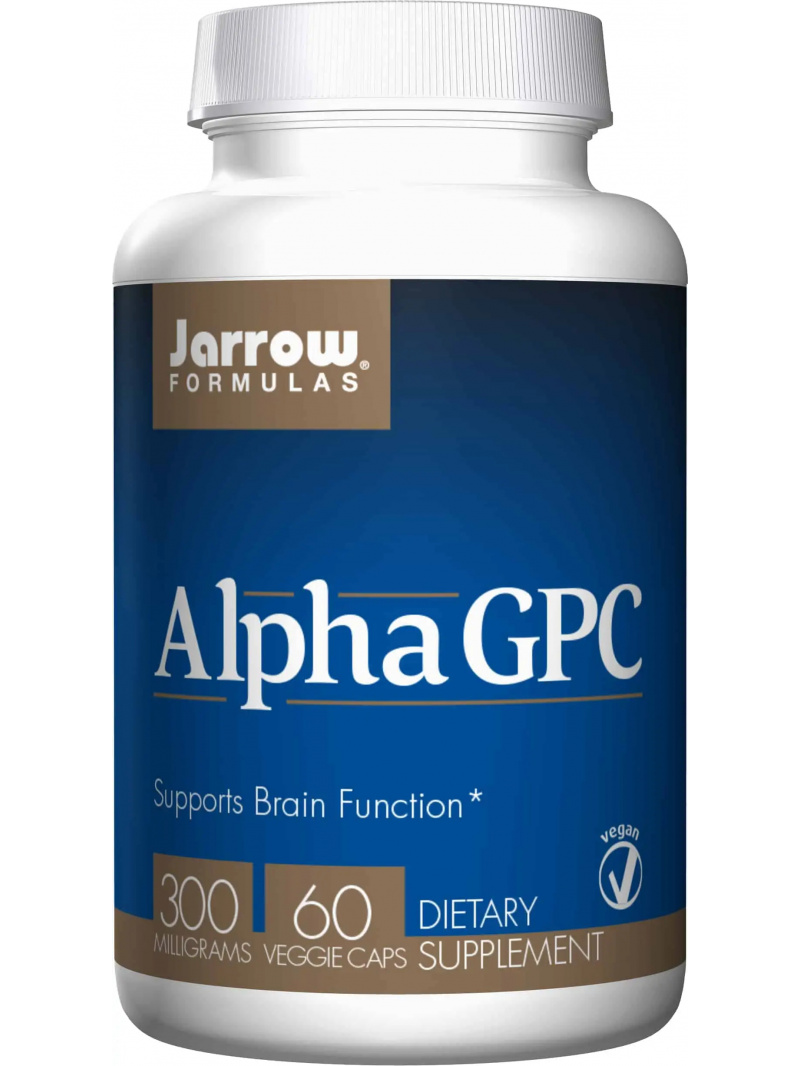 JARROW FORMULAS Alpha GPC 300 mg (podpora funkcie mozgu) – 60 vegánskych kapsúl