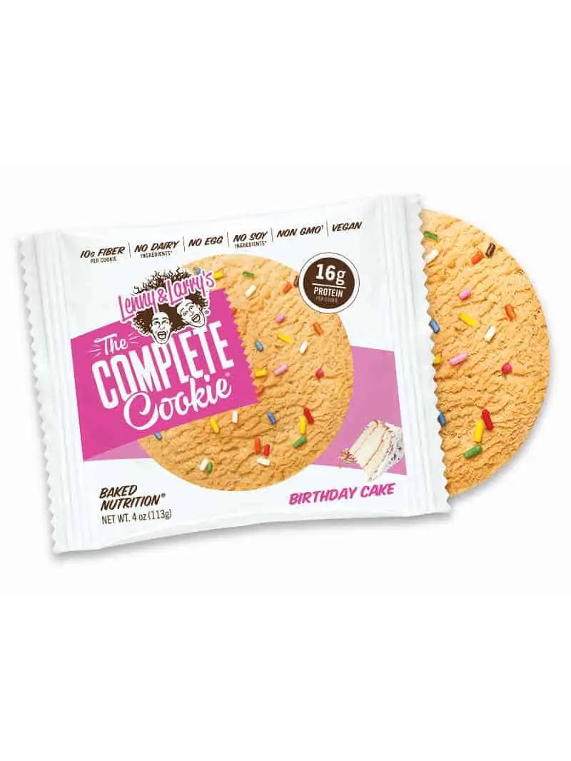Lenny & Larry's Complete Cookie – Vegan Protein Cookie – 113 g – narodeninová torta