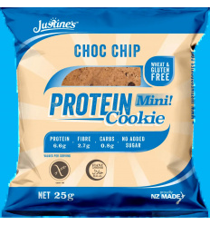 Justine's Protein Cookie – Bezlepkové proteínové sušienky – 64 g – s kúskami čokolády
