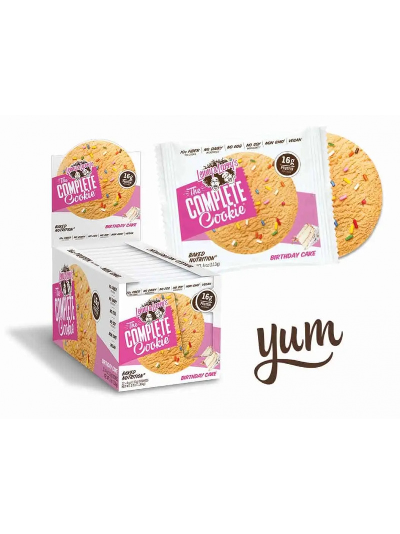 Lenny & Larry's Complete Cookie – Vegan Protein Cookie – 12 x 113 g – narodeninová torta