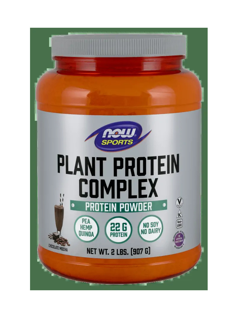 NOW SPORTS Rastlinný proteínový komplex, vegánsky (rastlinný proteín) - 907 g - čokoládová mocha